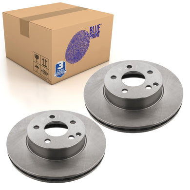 Pair of Front Brake Disc Fits Mercedes-Benz OE A0004211912 Blue Print ADU174313