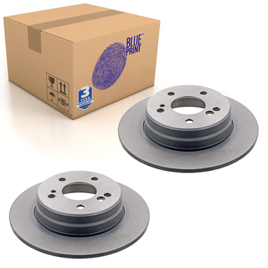 Pair of Rear Brake Disc Fits Mercedes Benz C-Class Model 20 Blue Print ADU174319