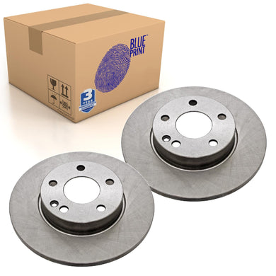 Pair of Front Brake Disc Fits Mercedes-Benz OE 1694210012 Blue Print ADU174325