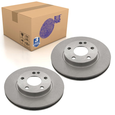 Pair of Front Brake Disc Fits Mercedes-Benz OE 1694210812 Blue Print ADU174328