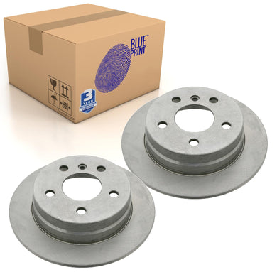 Pair of Rear Brake Disc Fits Mercedes Benz A-Class Model 16 Blue Print ADU174332