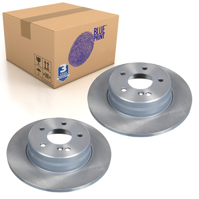 Pair of Rear Brake Disc Fits Mercedes Benz C-Class Model 20 Blue Print ADU174334