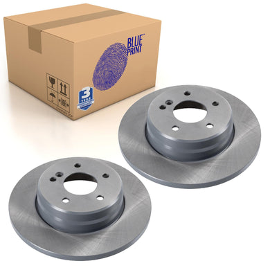 Pair of Rear Brake Disc Fits Mercedes Benz E-Class Model 21 Blue Print ADU174337