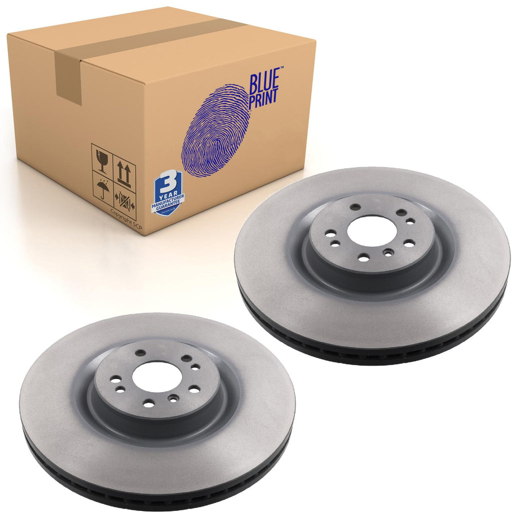Pair of Front Brake Disc Fits Mercedes Benz GL-Class Model Blue Print ADU174338