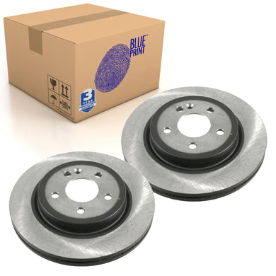 Pair of Front Brake Disc Fits Mercedes-Benz OE 1634210412 Blue Print ADU174339