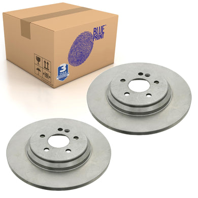 Pair of Rear Brake Disc Fits Mercedes-Benz OE 1634230212 Blue Print ADU174340