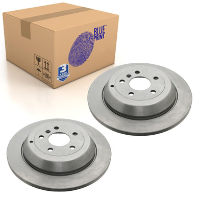 Pair of Rear Brake Disc Fits Mercedes-Benz OE 1644231212 Blue Print ADU174341