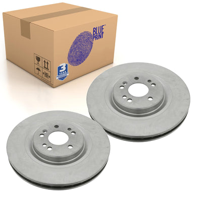 Pair of Front Brake Disc Fits Mercedes-Benz OE 1634210312 Blue Print ADU174342