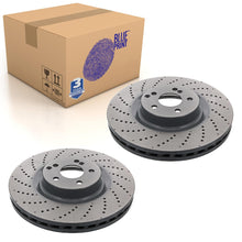 Load image into Gallery viewer, Pair of Front Brake Disc Fits Mercedes Benz C-Class Model 2 Blue Print ADU174347