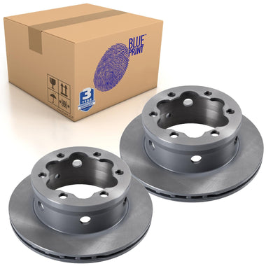 Pair of Rear Brake Disc Fits Mercedes-Benz OE 9044230312 Blue Print ADU174352