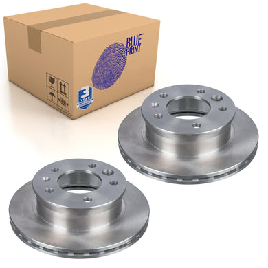 Pair of Front Brake Disc Fits Mercedes-Benz OE 9024210612 Blue Print ADU174360