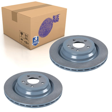 Pair of Rear Brake Disc Fits Mercedes-Benz OE 1664230600 Blue Print ADU174365