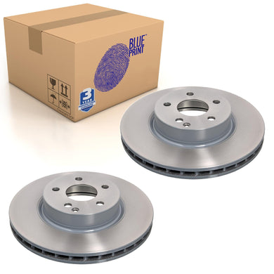 Pair of Front Brake Disc Fits Mercedes-Benz OE 2114210912 Blue Print ADU174368