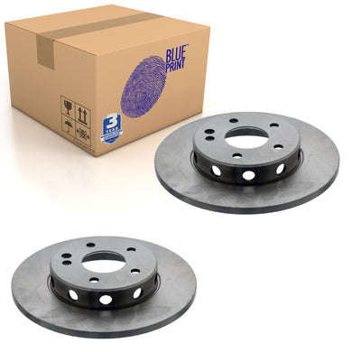 Pair of Front Brake Disc Fits Mercedes-Benz OE 2024210212 Blue Print ADU174372