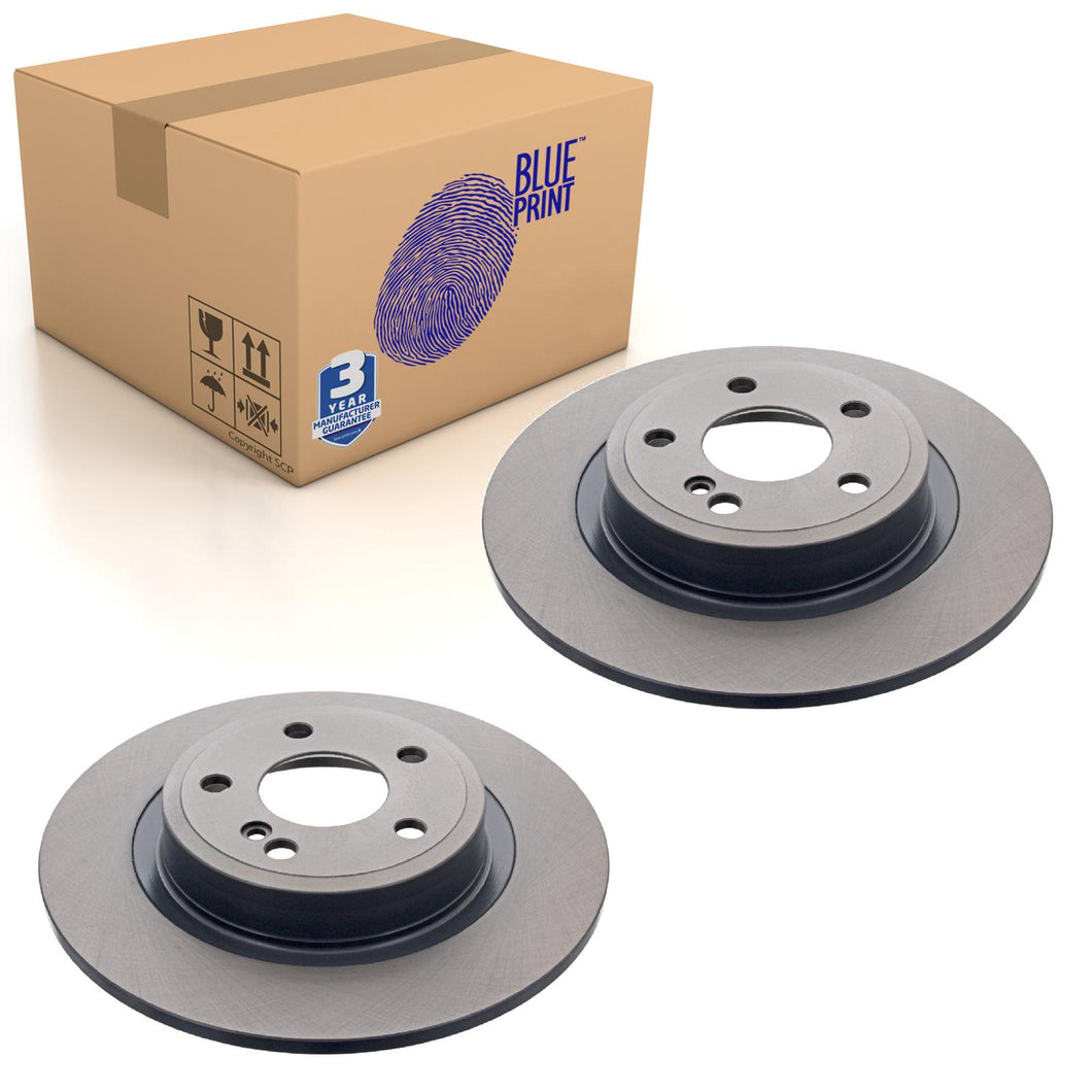 Pair of Rear Brake Disc Fits Mercedes-Benz OE 4231612 Blue Print ADU174374