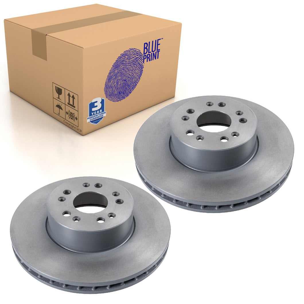 Pair of Front Brake Disc Fits Mercedes CL S-Class Blue Print ADU174375