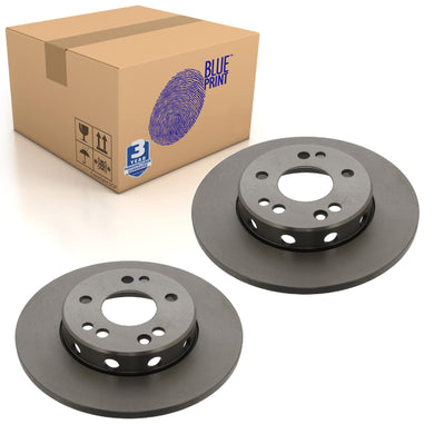 Pair of Front Brake Disc Fits Mercedes E-Class Blue Print ADU174376