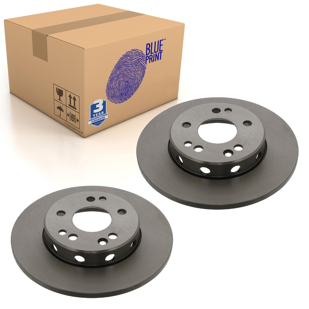 Pair of Front Brake Disc Fits Mercedes E-Class Blue Print ADU174376
