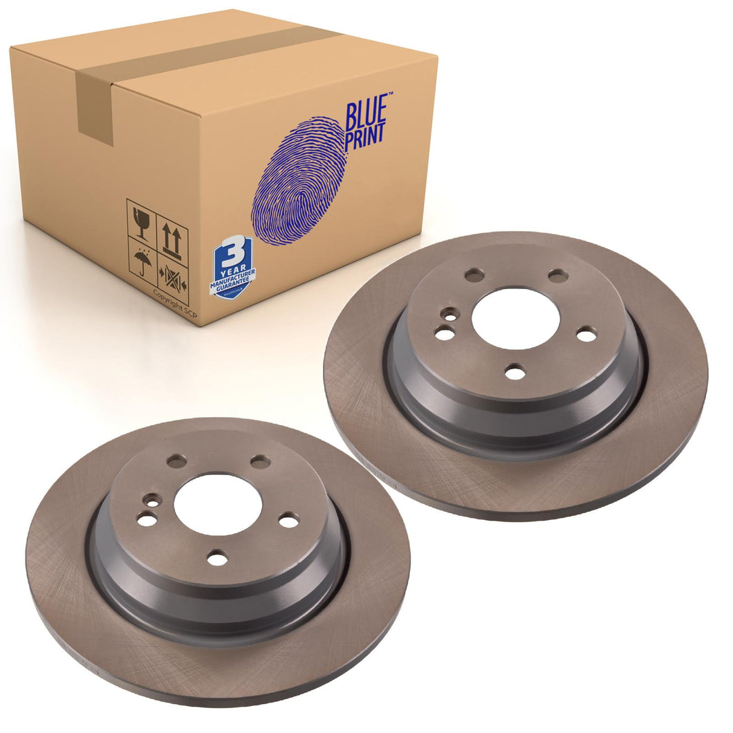 Pair of Rear Brake Disc Fits Mercedes CL S-Class Blue Print ADU174379