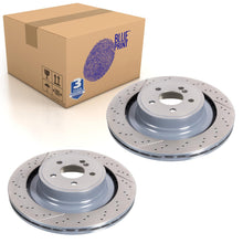 Load image into Gallery viewer, Pair of Rear Brake Disc Fits Mercedes CL E-Class Blue Print ADU174382