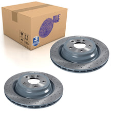 Load image into Gallery viewer, Pair of Rear Brake Disc Fits Mercedes ML-Class Blue Print ADU174386