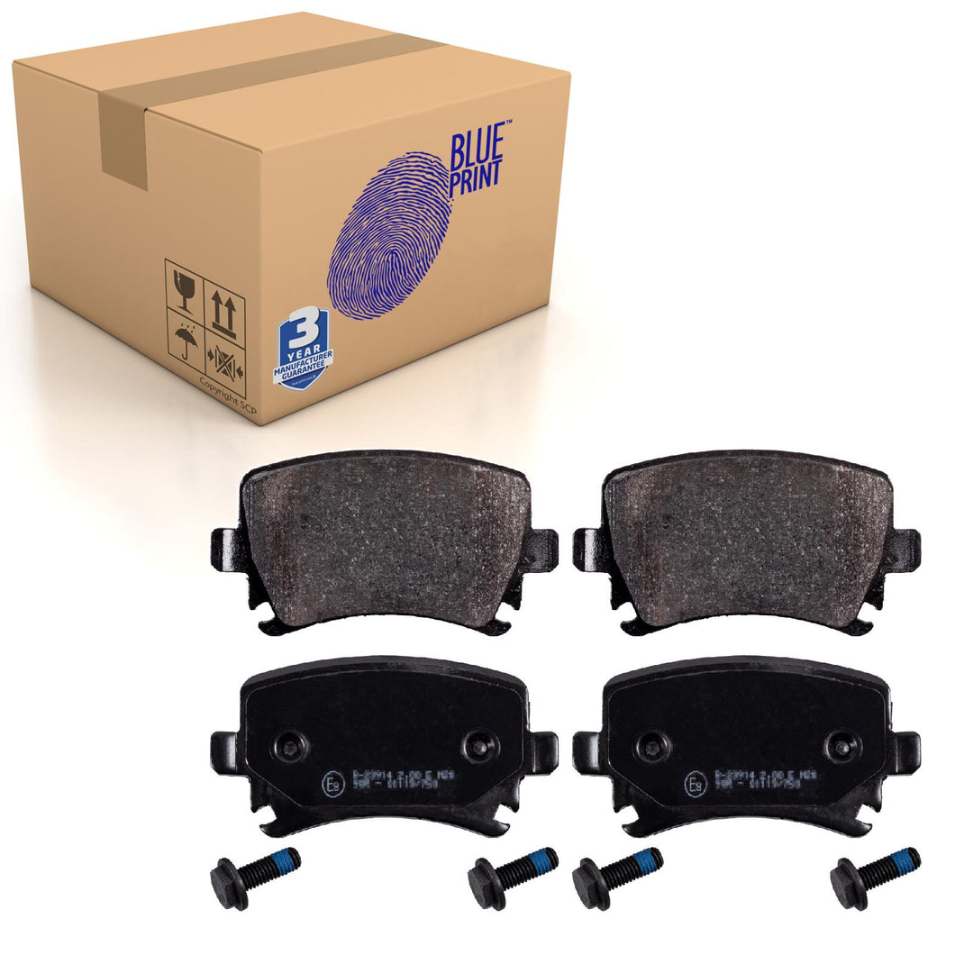 Rear Brake Pads Caddy Set Kit Fits VW 3C0 698 451 D Blue Print ADV184205