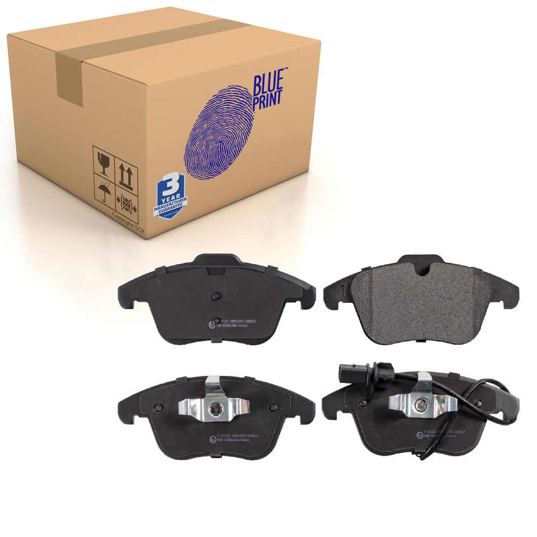 Front Brake Pads A4 Quattro Set Kit Fits Audi 8K0 698 151 F Blue Print ADV184209