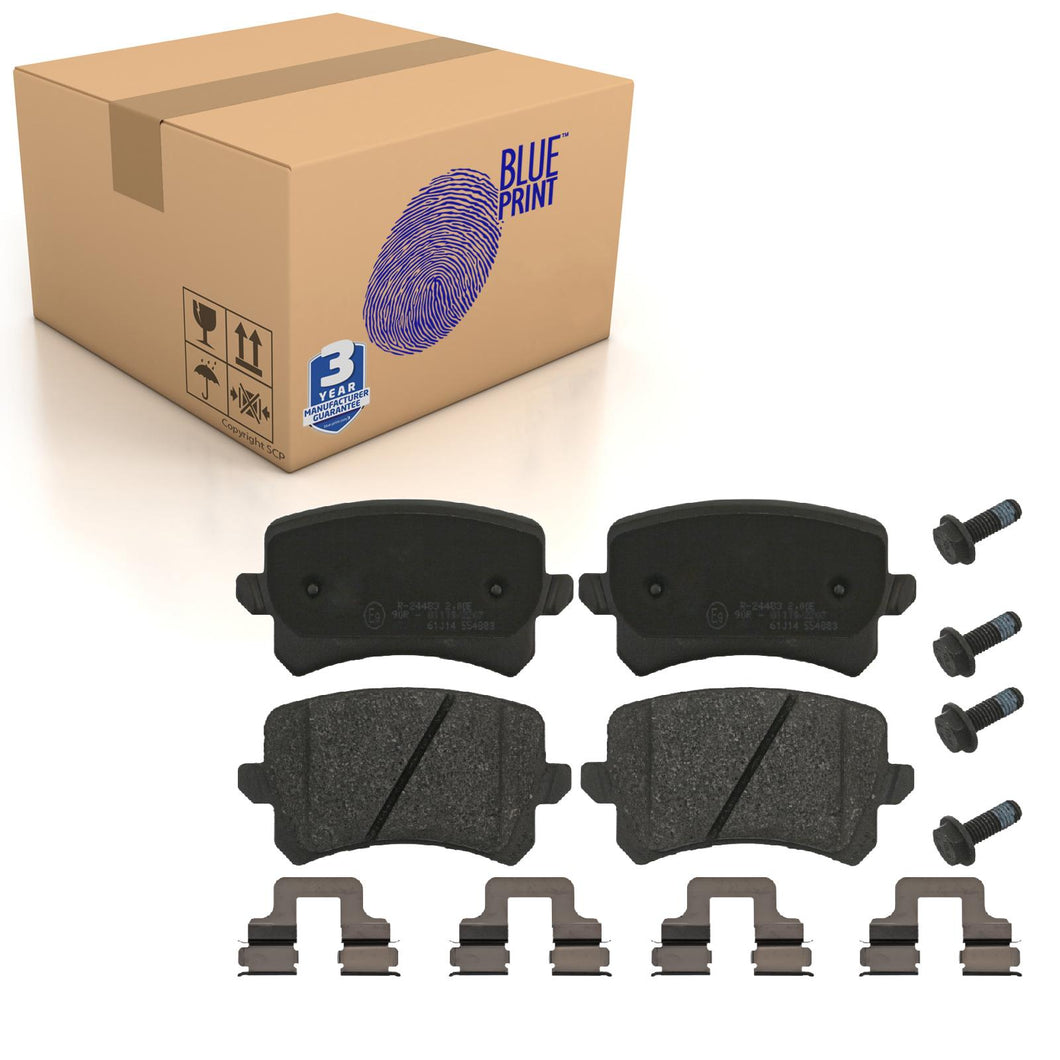Rear Brake Pads Passat Set Kit Fits VW 3AA 698 451 A Blue Print ADV184231