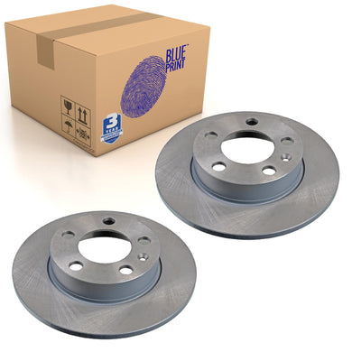 Pair of Rear Brake Disc Fits Volkswagen Bora 4motion Varian Blue Print ADV184302