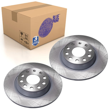 Pair of Rear Brake Disc Fits Volkswagen Bora CC 4motion Cro Blue Print ADV184307