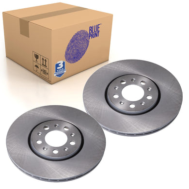 Pair of Front Brake Disc Fits Volkswagen Bora 4motion Clasi Blue Print ADV184309