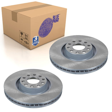 Pair of Front Brake Disc Fits Audi A6 S6 OE 463615301 Blue Print ADV1843101