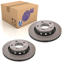 Load image into Gallery viewer, Pair of Rear Brake Disc Fits Audi A6 Volkswagen Passat Blue Print ADV1843102