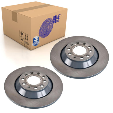 Pair of Rear Brake Disc Fits Volkswagen Audi Blue Print ADV1843117