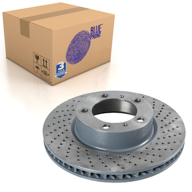 Front Right Brake Disc Fits Porsche Cayman 2013 On Boxster Blue Print ADV1843127