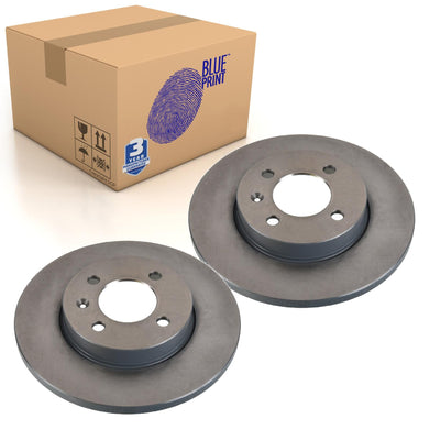 Pair of Front Brake Disc Fits VW Passat 1988 1996 Golf 199 Blue Print ADV1843129