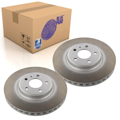 Pair of Front Brake Disc Fits Audi A4 quattro A5 Q5 8R Blue Print ADV184312