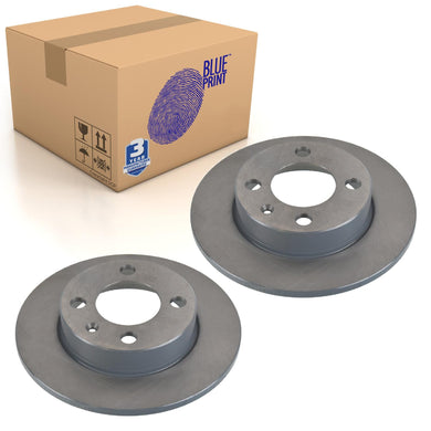 Pair of Rear Brake Disc Fits VW Polo 1996 2001 Lupo 1998 2 Blue Print ADV1843133