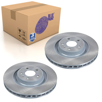 Pair of Front Brake Disc Fits Audi Q5 quattro S4 S5 8T Blue Print ADV184316