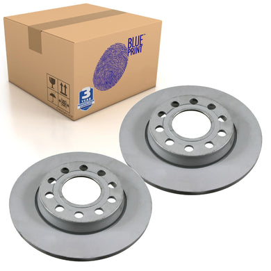 Pair of Rear Brake Disc Fits Audi A4 quattro OE 8E0615601Q Blue Print ADV184322