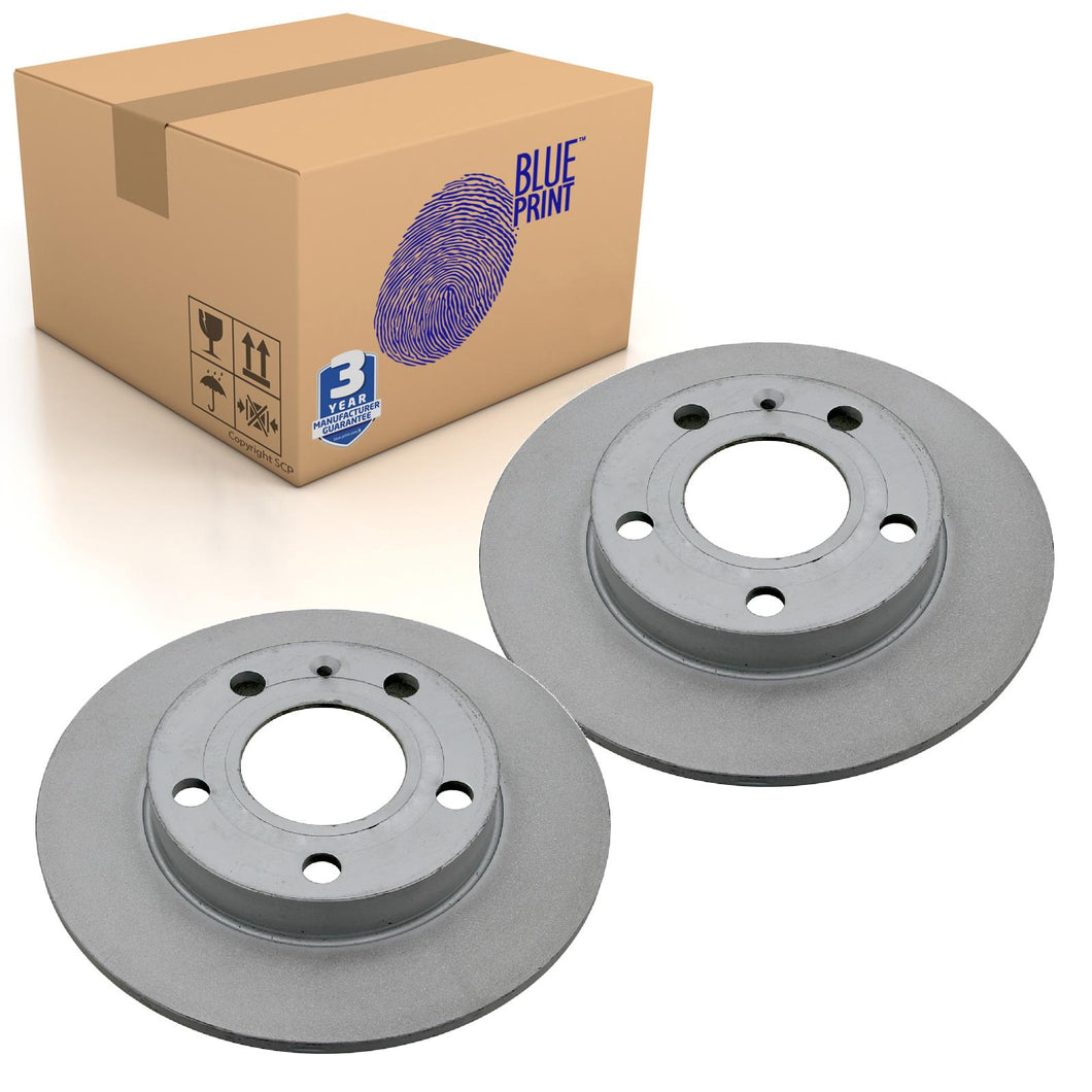 Pair of Rear Brake Disc Fits Seat Exeo 3R OE 8E0615601P Blue Print ADV184323