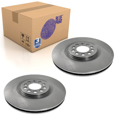 Pair of Front Brake Disc Fits Volkswagen Bora Clasico Jetta Blue Print ADV184324