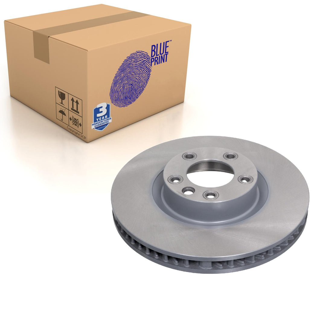Front Right Brake Disc Fits Porsche Volkswagen Touareg 4mot Blue Print ADV184331