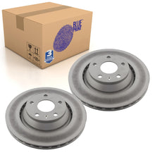 Load image into Gallery viewer, Pair of Rear Brake Disc Fits Volkswagen Audi OE 8J0615601A Blue Print ADV184342