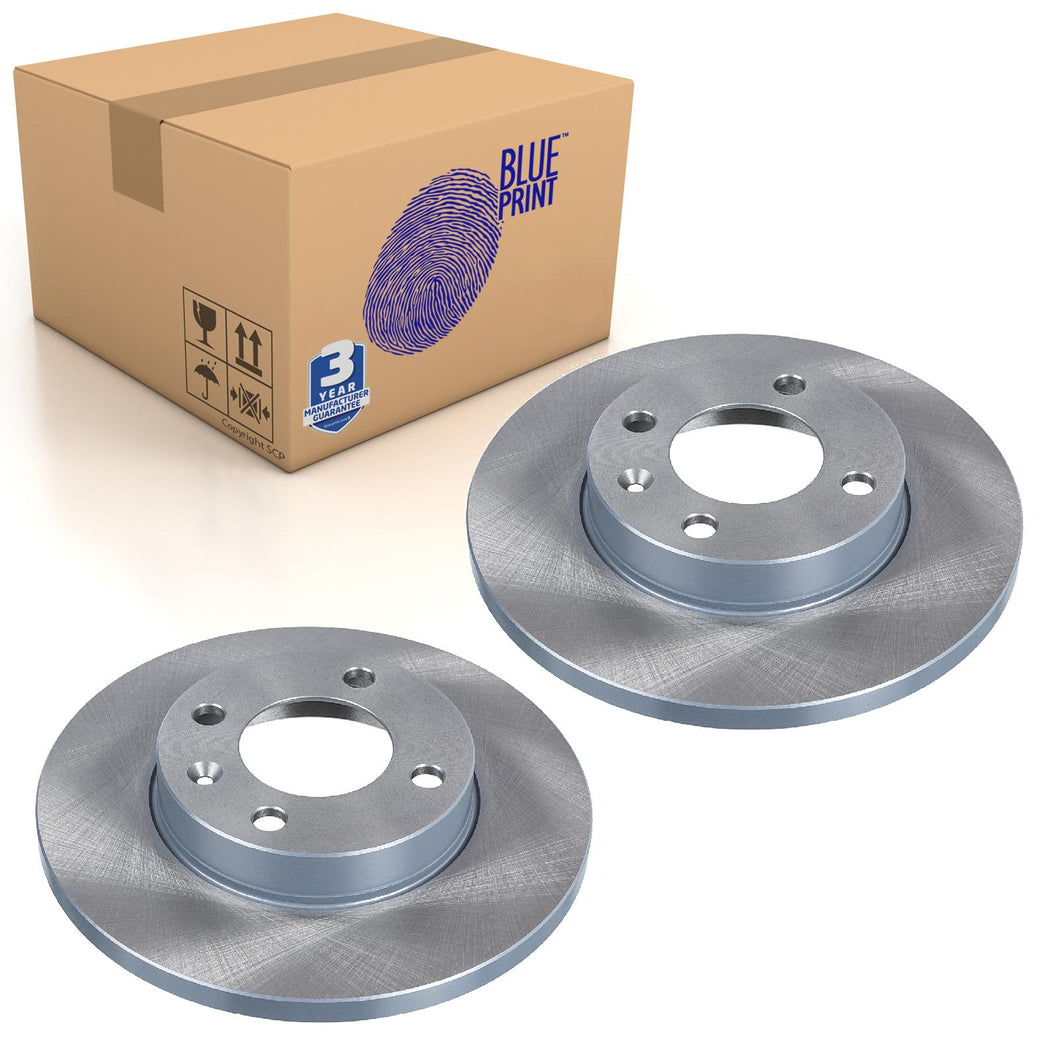 Pair of Front Brake Disc Fits Volkswagen Audi OE 321615301 Blue Print ADV184352