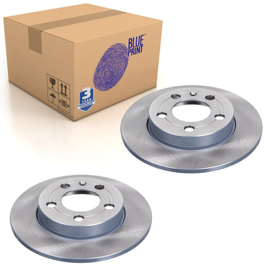 Pair of Rear Brake Disc Fits Volkswagen Audi OE 1J0615601D Blue Print ADV184353