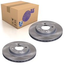 Load image into Gallery viewer, Pair of Front Brake Disc Fits Volkswagen Caddy Corrado Golf Blue Print ADV184356