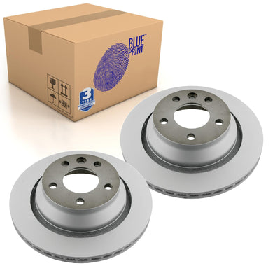 Pair of Rear Brake Disc Fits Volkswagen Audi OE 7L6615601G Blue Print ADV184365