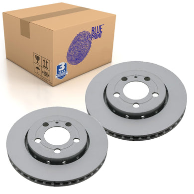 Pair of Rear Brake Disc Fits Volkswagen Bora 4motion Clasic Blue Print ADV184367