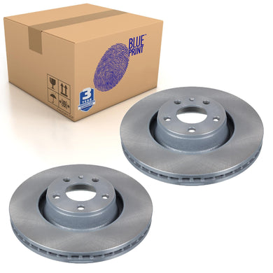 Pair of Front Brake Disc Fits Volkswagen Audi Blue Print ADV184369